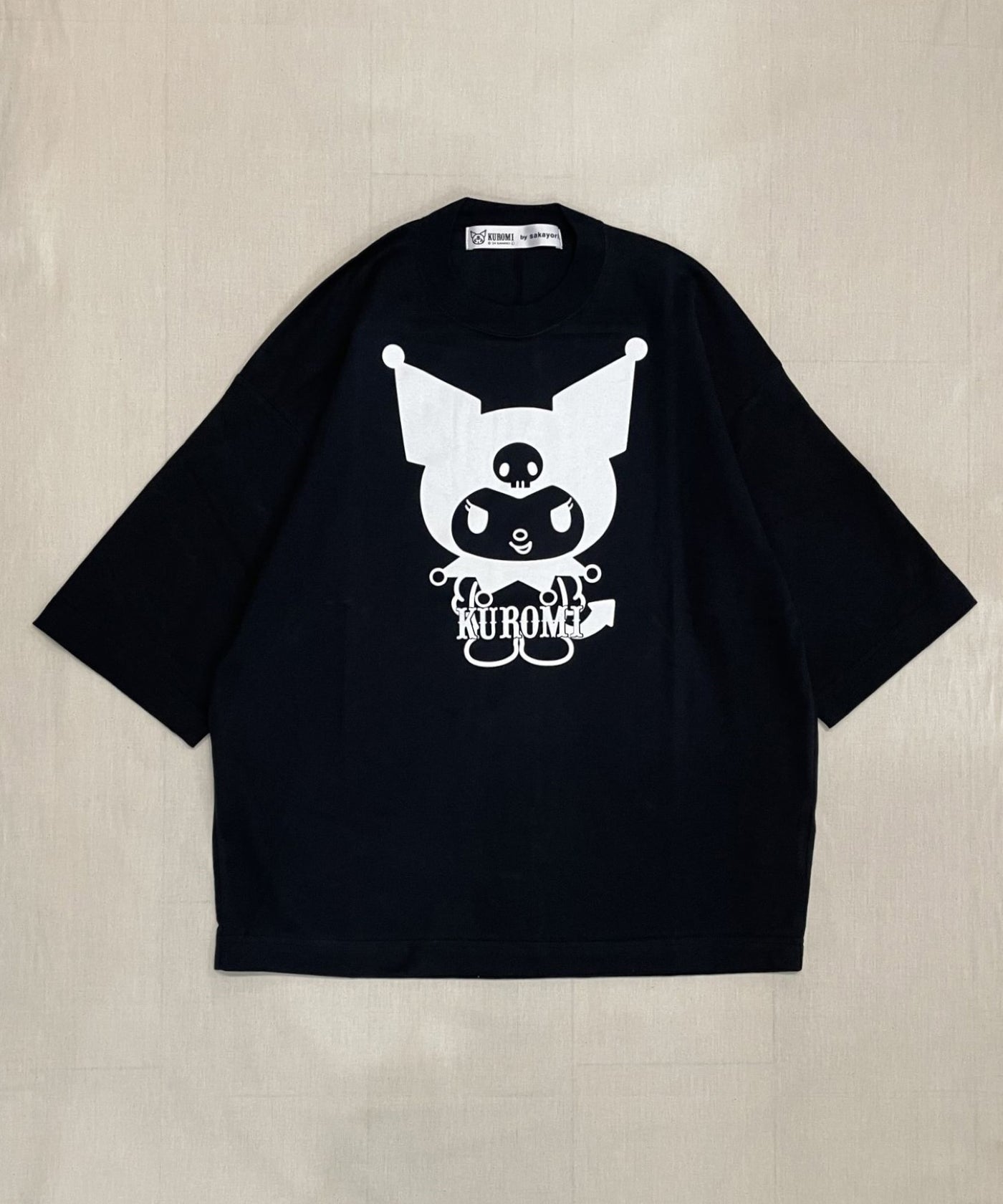 KUROMI'S round half sleeve T-SHIRT (front) – Sakayori.（サカヨリ）