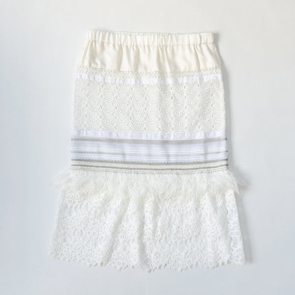 mixed lace skirt – Sakayori.（サカヨリ）