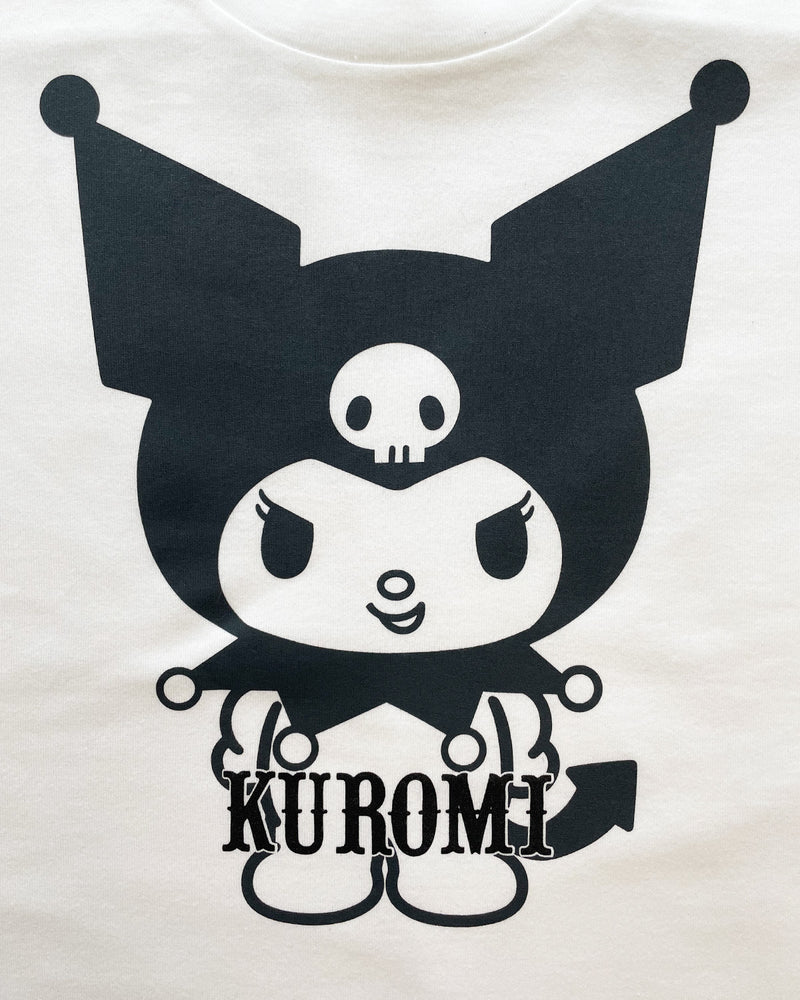 KUROMI'S round half sleeve T-SHIRT (front)