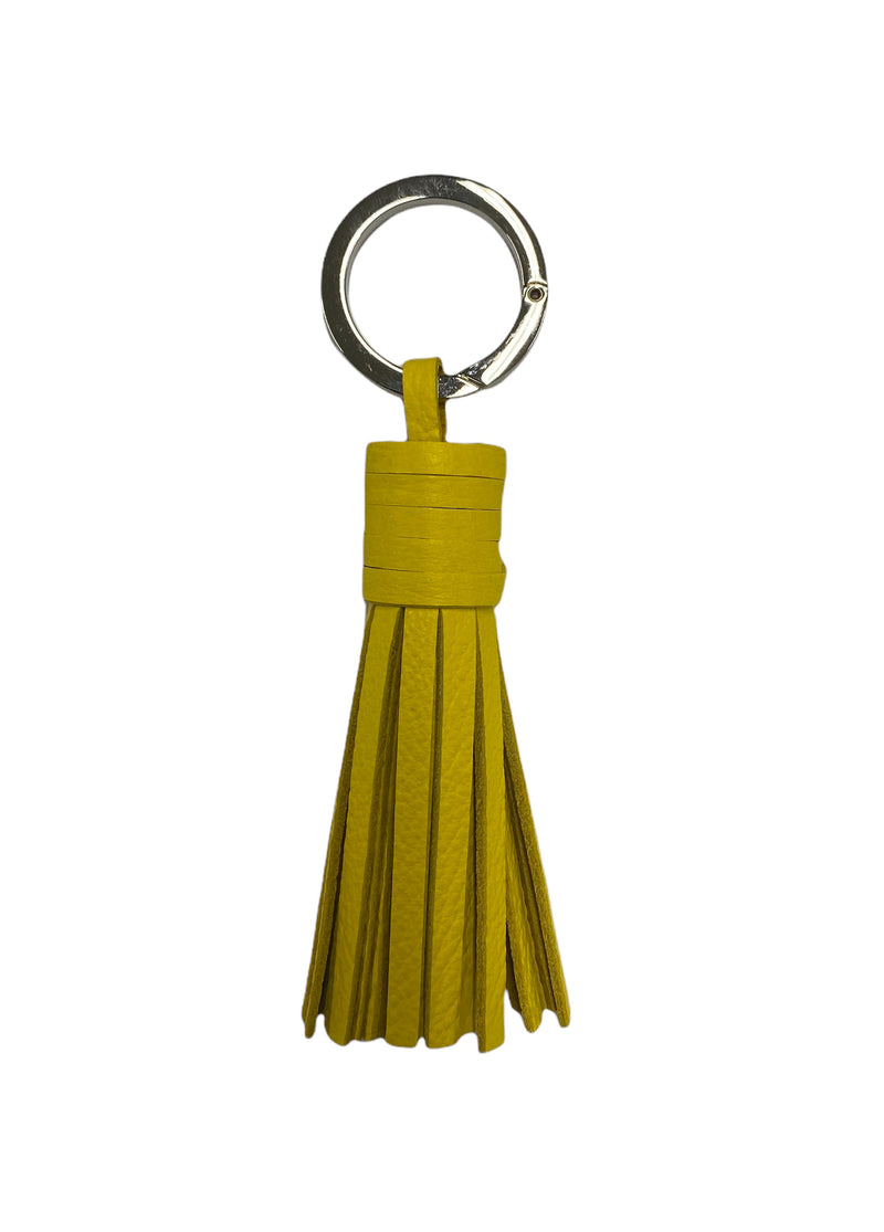 SHORT FRINGE LEATHER KEY RING