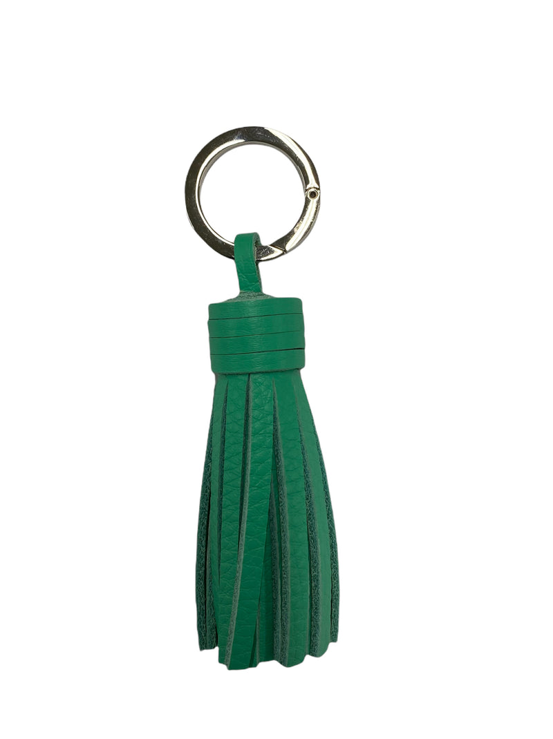 SHORT FRINGE LEATHER KEY RING